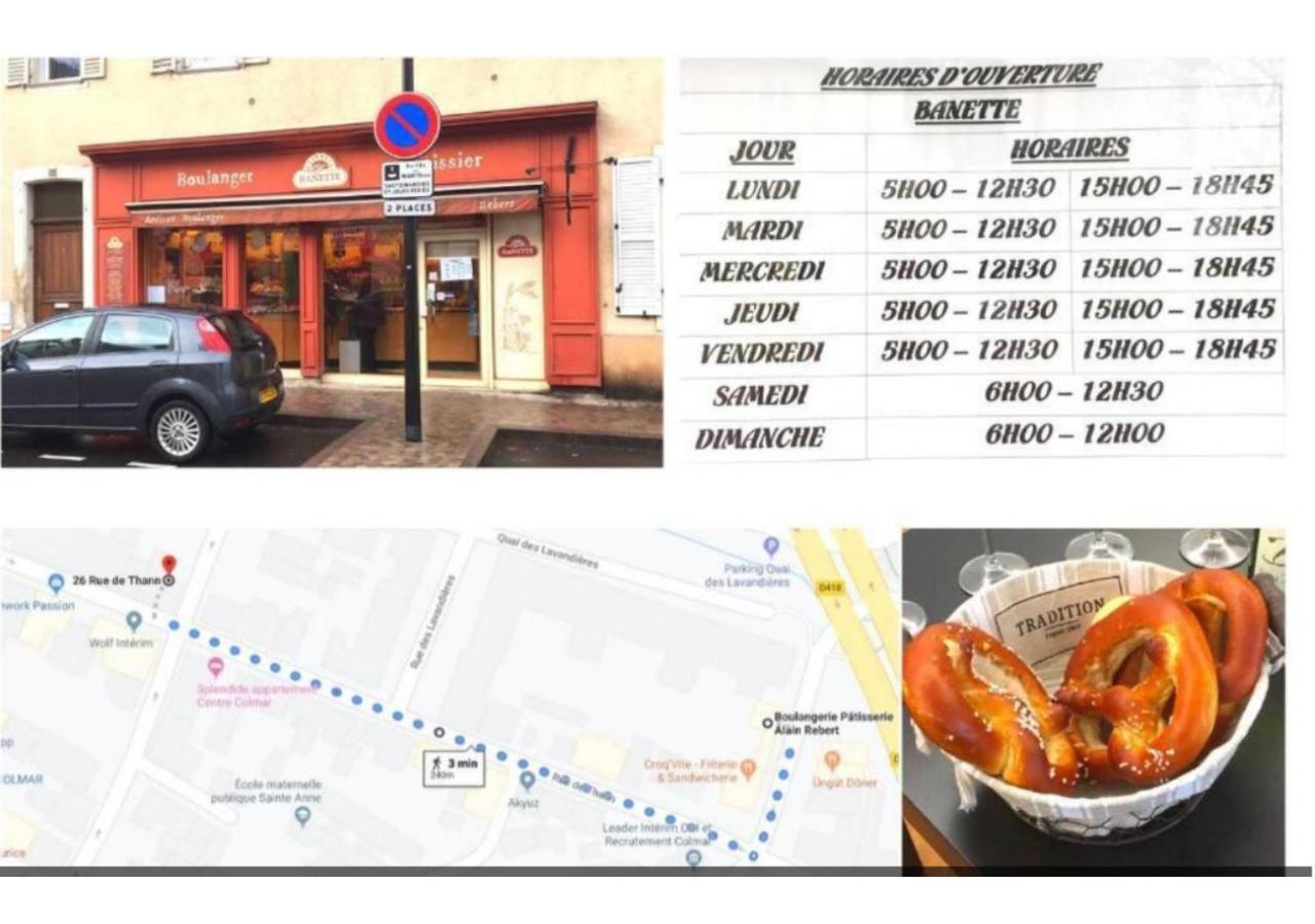 Thann Colmar - 1 Chambre - 5 Pers - Parking Luaran gambar